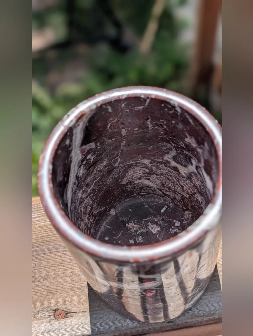 Stunning and Rare Burgundy Marble Wine Chiller Vase. $165 New